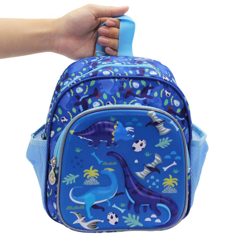 Ba Lô Bé Trai Học Sinh - Hình Khủng Long - Hong Sheng 1001 - Màu Xanh Dương