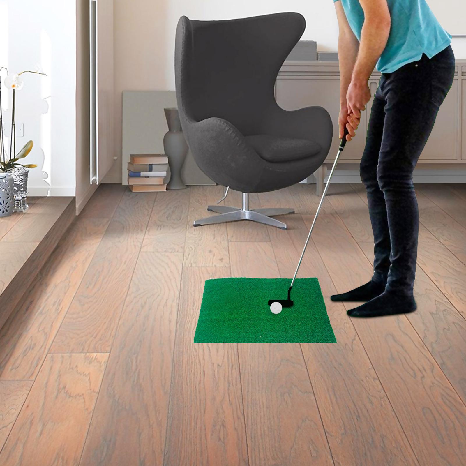 Golf Hitting Mat Portable Residential Practice Grass Mat Beginner Swing Detection Mat Golfer for Indoor & Outdoor