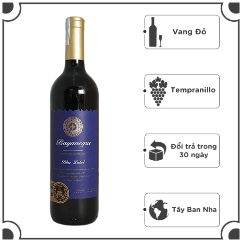 Rượu vang đỏ Bayanegra Blue Label