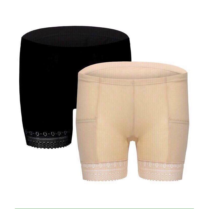Quần đùi mặc trong váy cotton có túi
