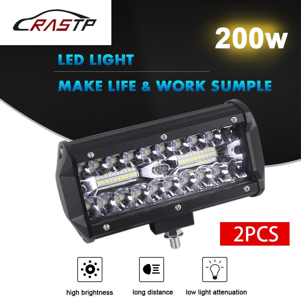 Giá thấp nhất ĐÈN LED làm việc cho ô tô 200W dải ánh sáng sửa đổi xe off-road xe bảo dưỡng mái ánh sáng đèn làm việc cặp ánh sáng