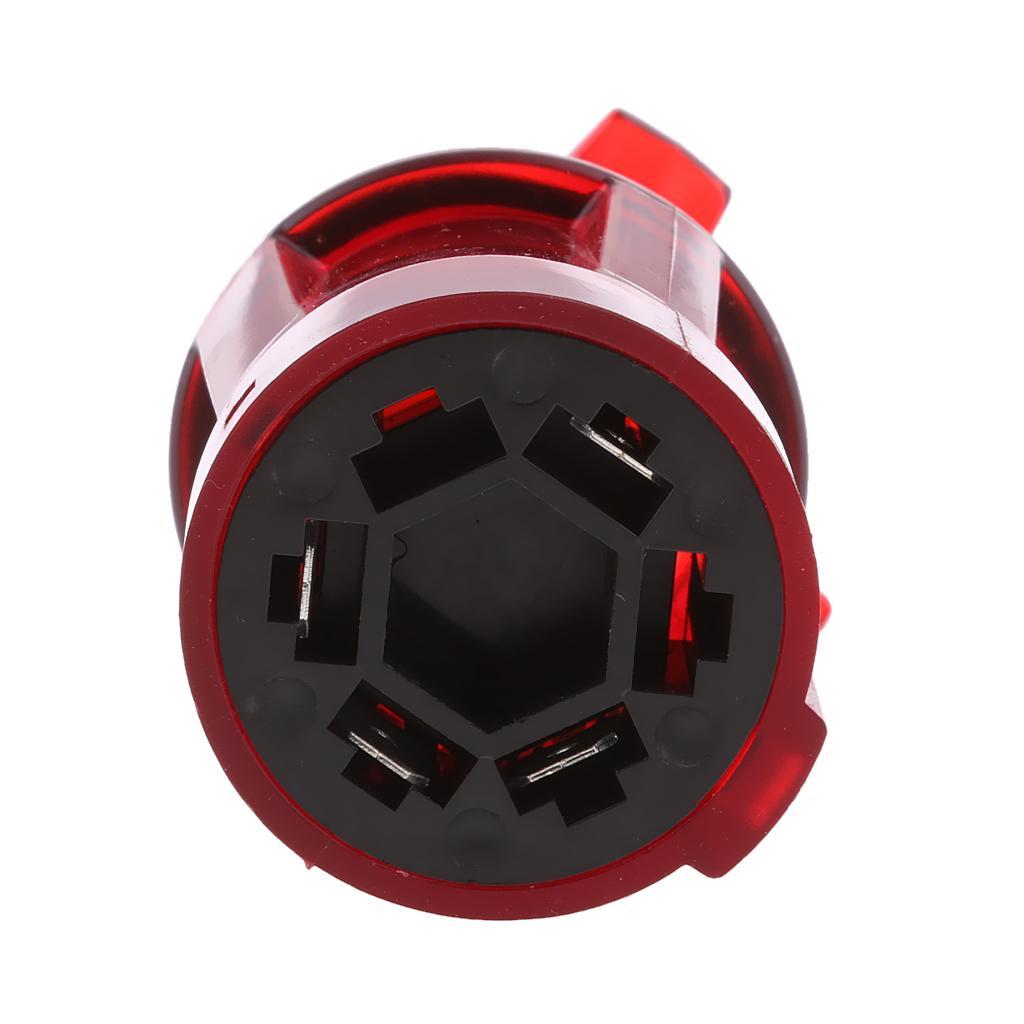 12V  to 4 Pin Trailer RV Motorhome Power Socket Adapter Plug