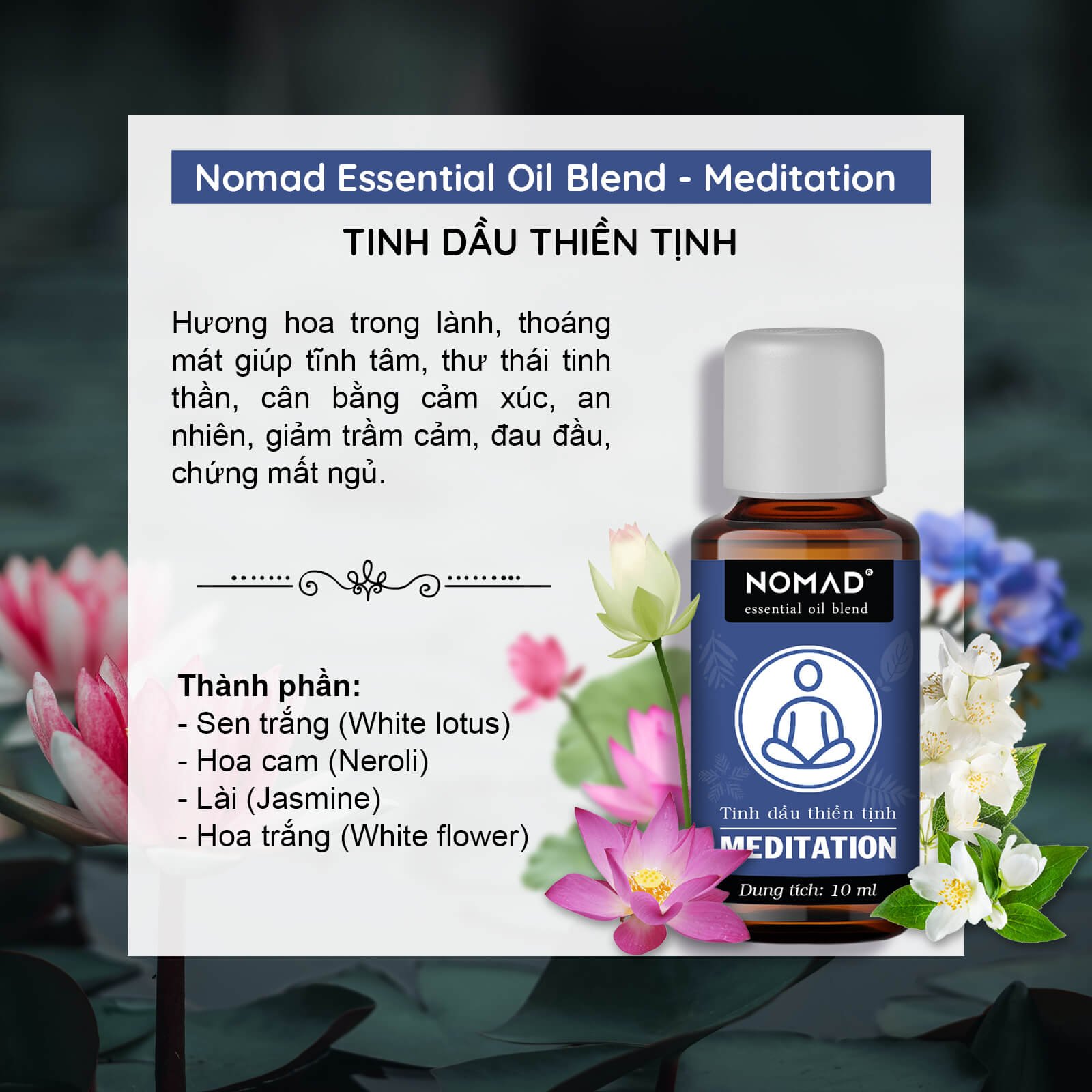 Tinh Dầu Thiền Tịnh Nomad Essential Oil Blend - Meditation