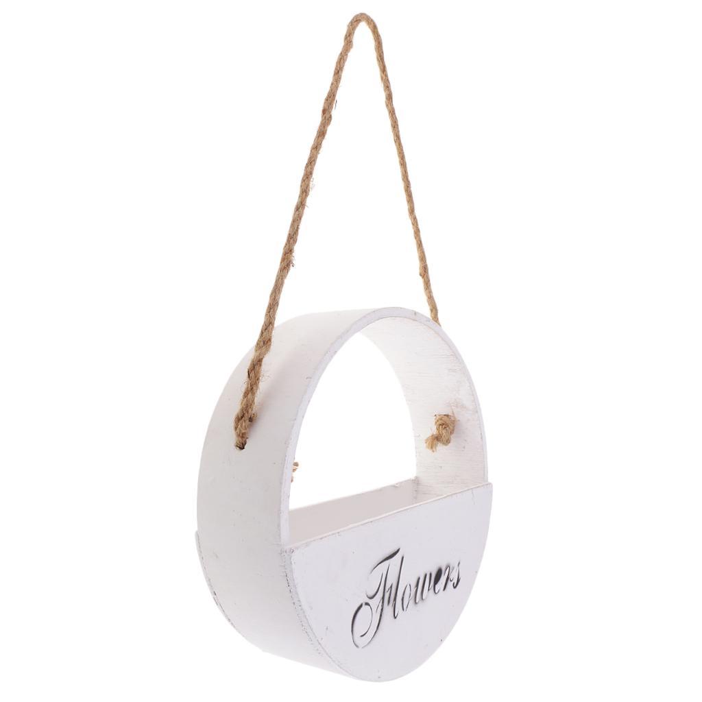 Wooden Flower Basket Pot Plant Trays for Home Garden Decorations DIY Crafts