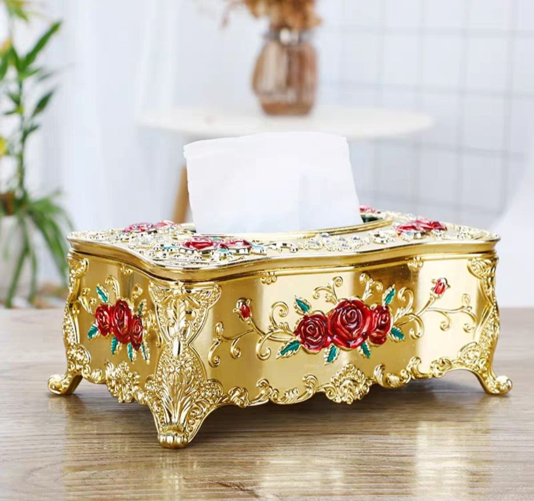 Hộp khăn giấy Hợp kim chữ nhật 76101C