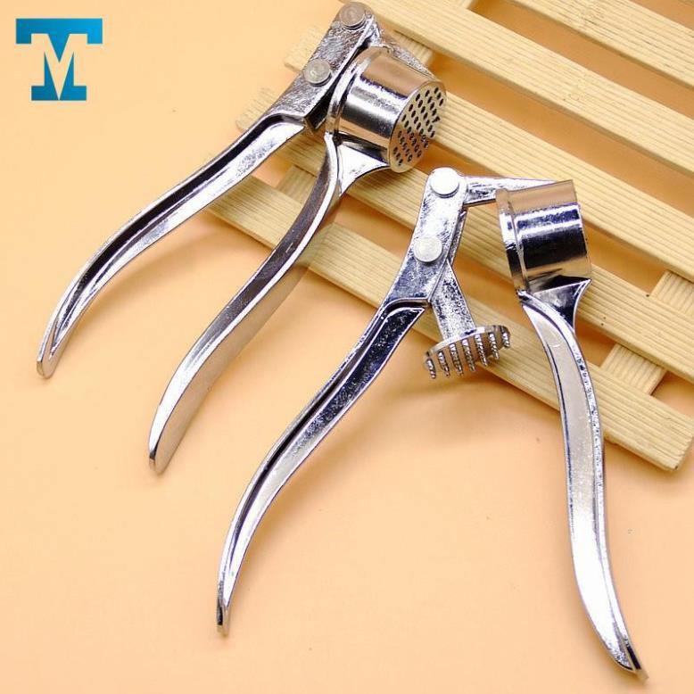 Dụng cụ kẹp tỏi, hành thông minh cho nhà bếp-Kẹp tỏi 3 in 1 inox xịn