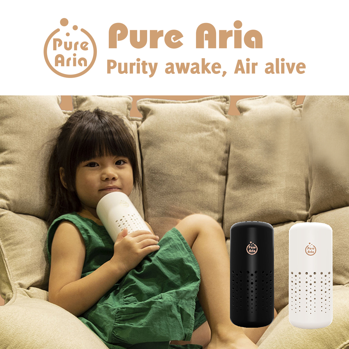 Máy Lọc Không Khí AIR-Q Pure Aria Q58-2 Màu Trắng