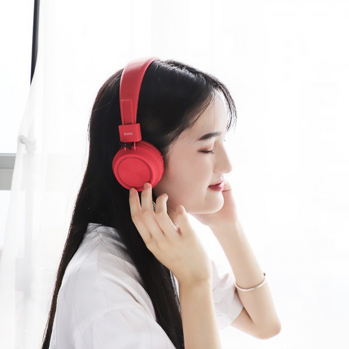 Tai nghe chụp tai bluetooth 5.0 hoco w25 Over ear HeadPhone -  tai nghe thể thao siêu bass chuyên game - hàng chính hãng