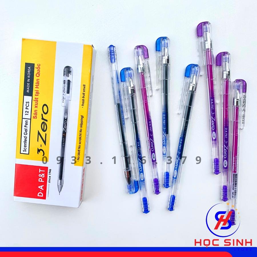 Bút Gel 0.38mm 3-Zero Đông A Hàn Quốc Mực Xanh, Tím