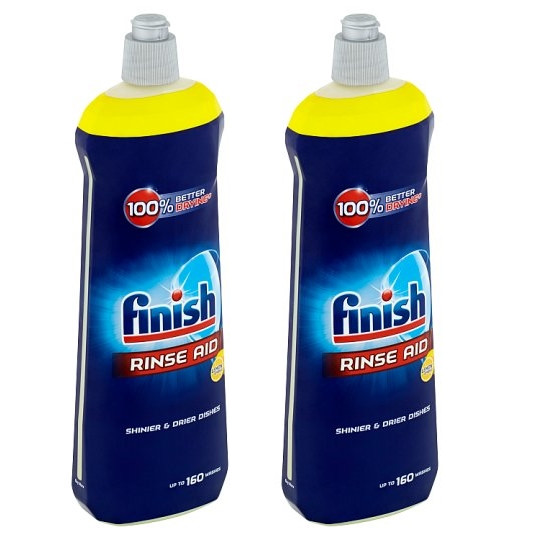 Combo 2 chai nước làm bóng bát chén finish 800ml dùng cho máy rửa bát