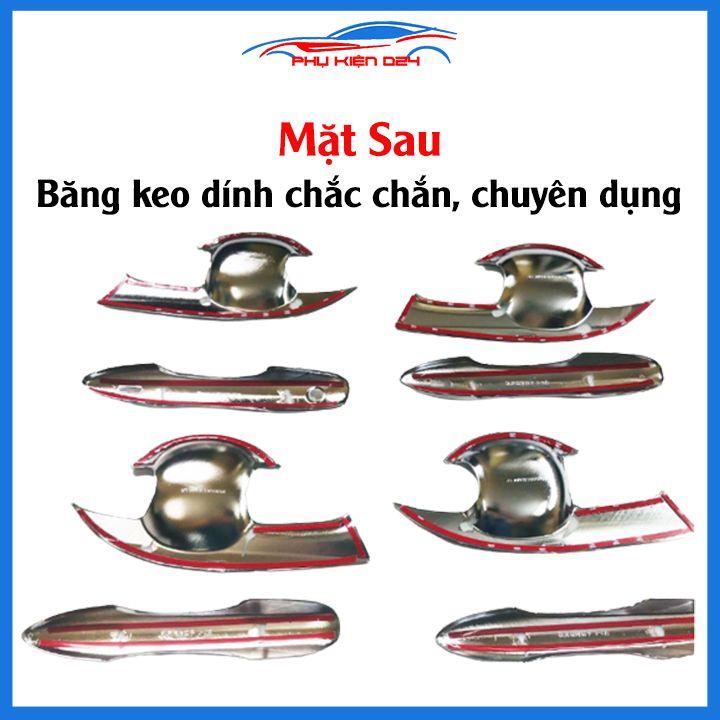 Ốp tay hõm Corolla Cross 2020-2021-2022 vân cacbon, mạ crom chống trầy bảo vệ cửa xe ô tô