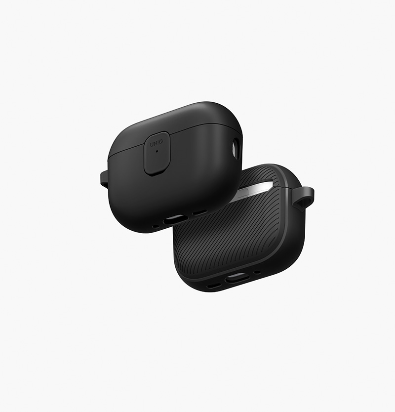 Ốp Bảo Vệ UNIQ CLYDE Cho AIRPODS PRO 3 Có Khóa Cài Nam Châm Bấm Nút Tự Bật Nắp Phối Hai Màu Thời Trang Có Sạc Không Dây Hàng Chính Hãng