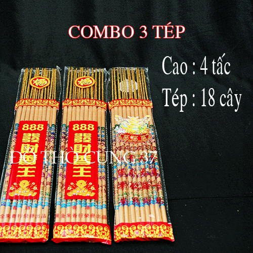 ( Combo 3 tép ) Nhang chớp thẻ cây lớn