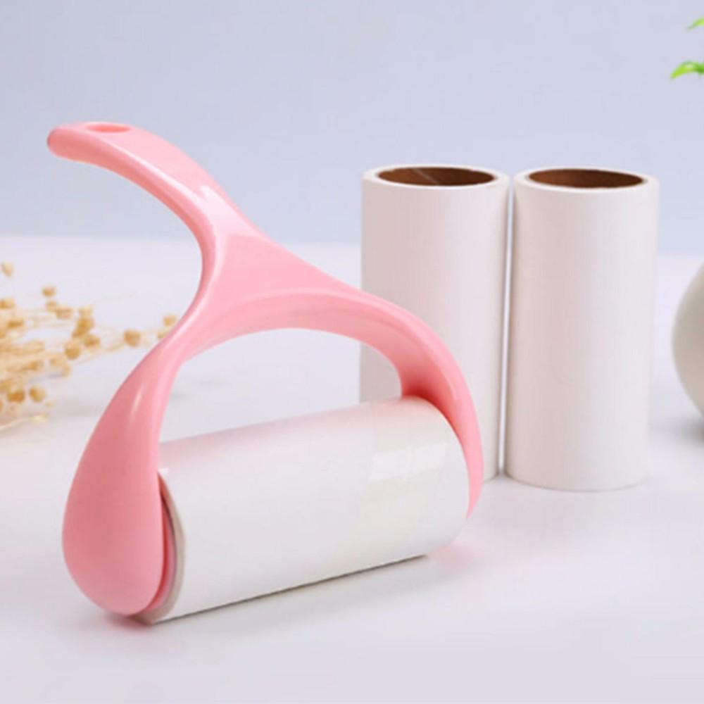 Cây Lăn Bụi Quần Áo, Lông Chó Mèo Tiện Dụng Tặng Kèm 2 Lõi Thay Thế Siêu Tiện Lợi và Tiết Kiệm