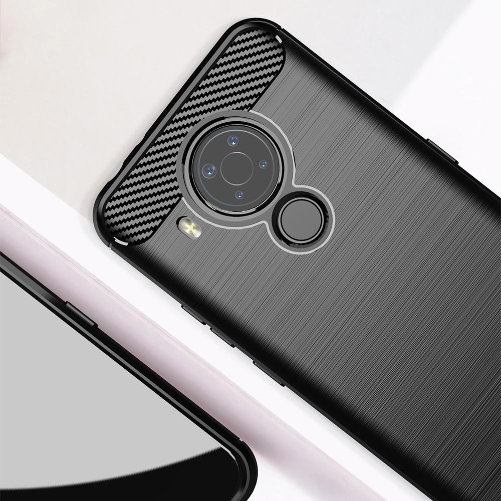 Ốp lưng cho Nokia 5.4 dẻo Carbon phay xước chống sốc chống vân tay