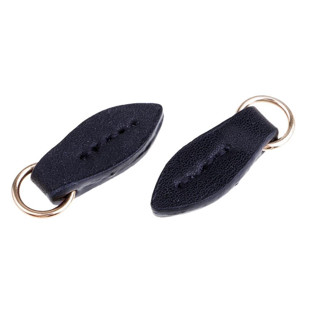 4x Leather Zip Puller Zipper Pulls Replacement Fastener Slider for Backpacks
