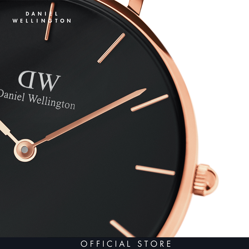 Đồng hồ Nữ Daniel Wellington dây da - Petite Sheffield mặt