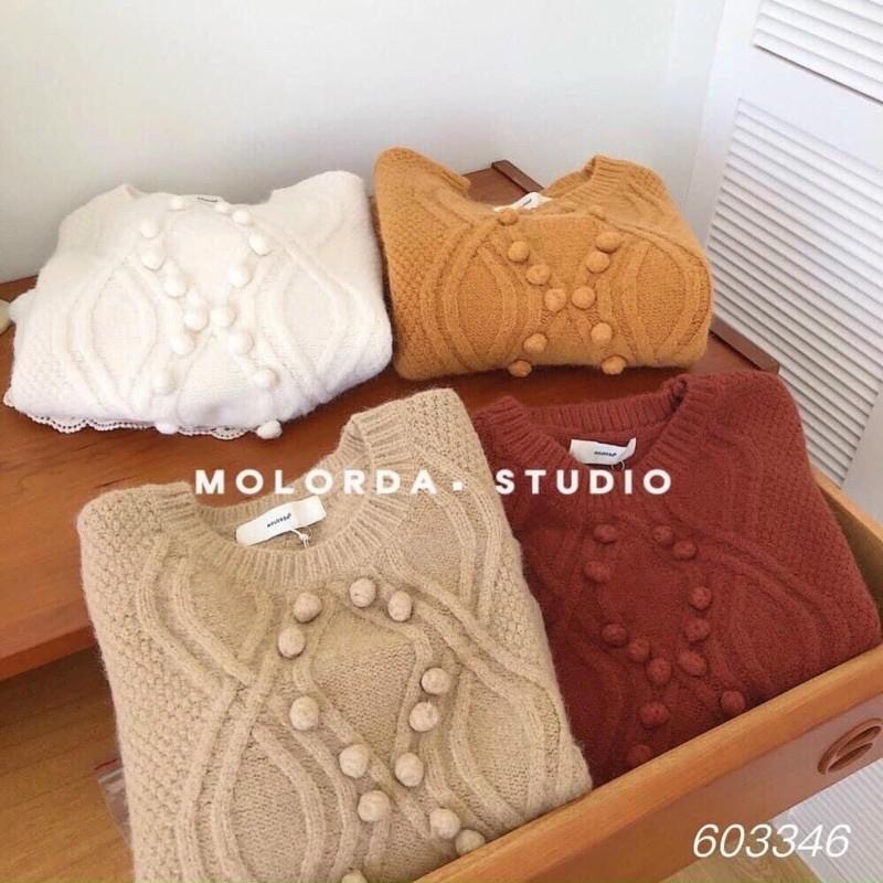 Áo len đính quả