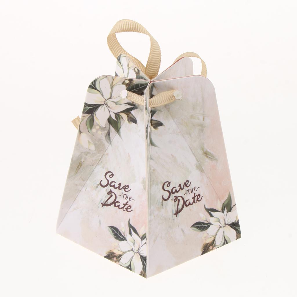10pcs Romantic Wedding Paper Candy Boxes Gifts Boxes Wedding Party Favor