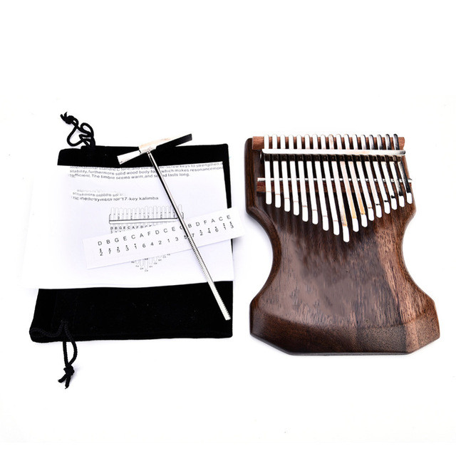 Đàn Kalimba 21 Phím gỗ mahogany MBIRA-M21 ( Tặng phụ kiện Túi chống sốc bảo vệ, Búa chỉnh âm, Sticker dán note, Khăn lau, stick màu)