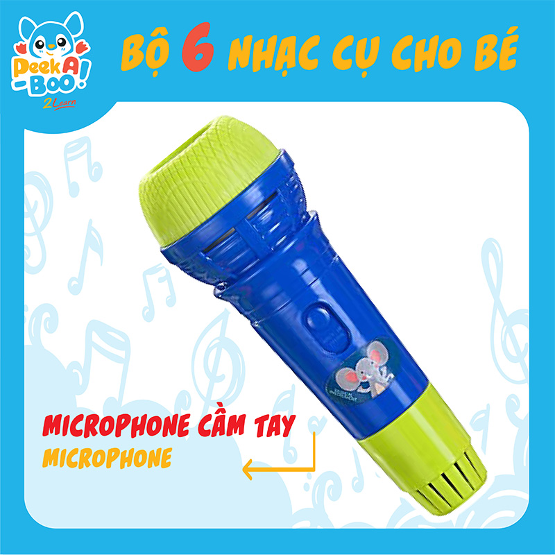 Đồ Chơi Peek A Boo Bộ  6 Nhạc Cụ Cho Bé PAB015