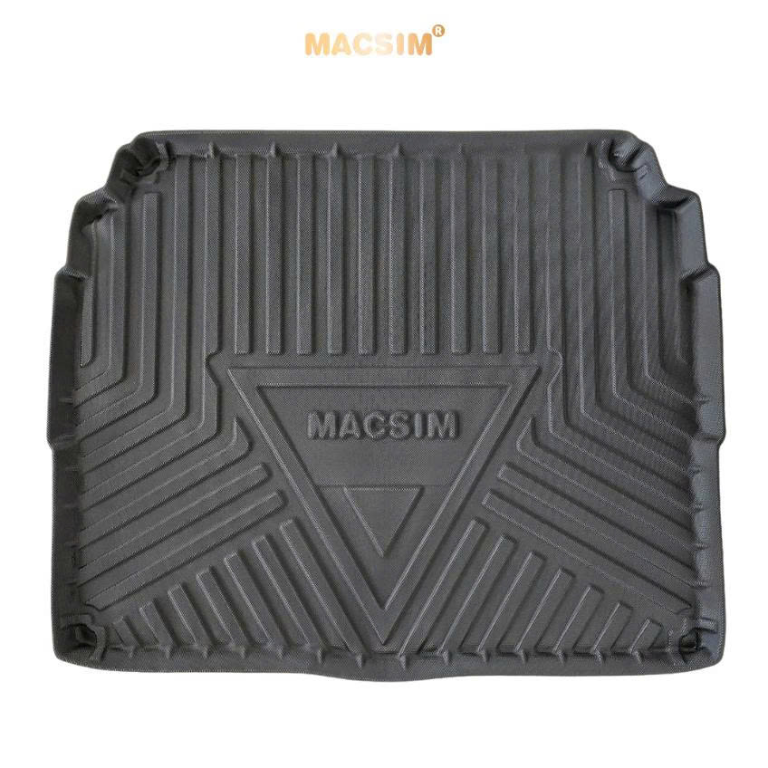 Thảm lót cốp xe ô tô (qd) Peugeot 3008 (2017-2024) nhãn hiệu Macsim chất liệu TPV cao cấp màu đen