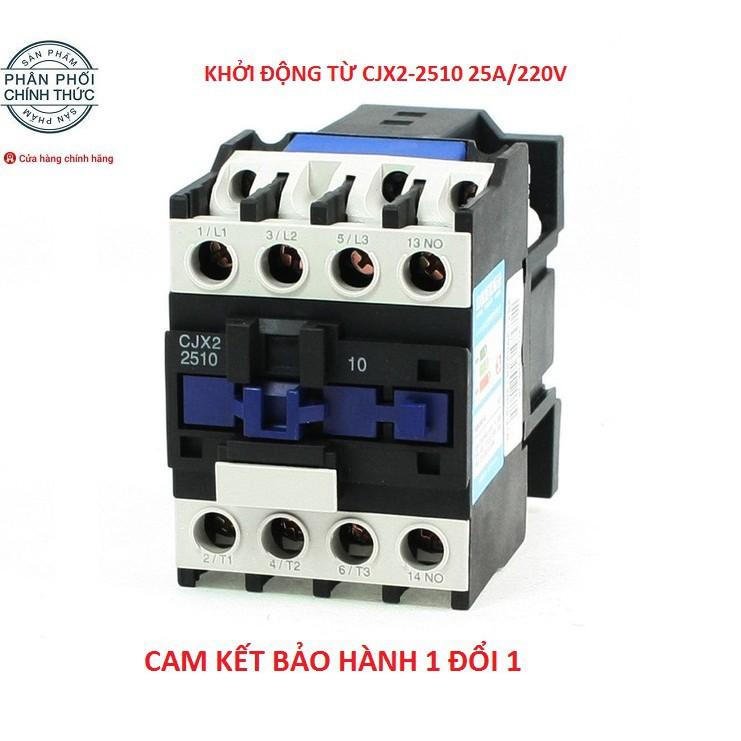 Khởi động từ/Contactor CJX2-2510 công suất lớn 25A/220V