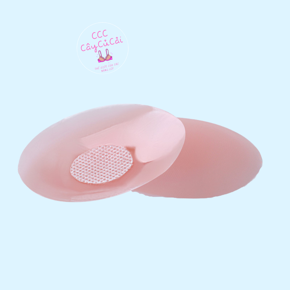 Hộp 5 cặp miếng dán đầu ti, miếng dán ngực silicon hình tròn hoặc hoa mai , hộp màu trắng thiết kế sang trọng -CCC003