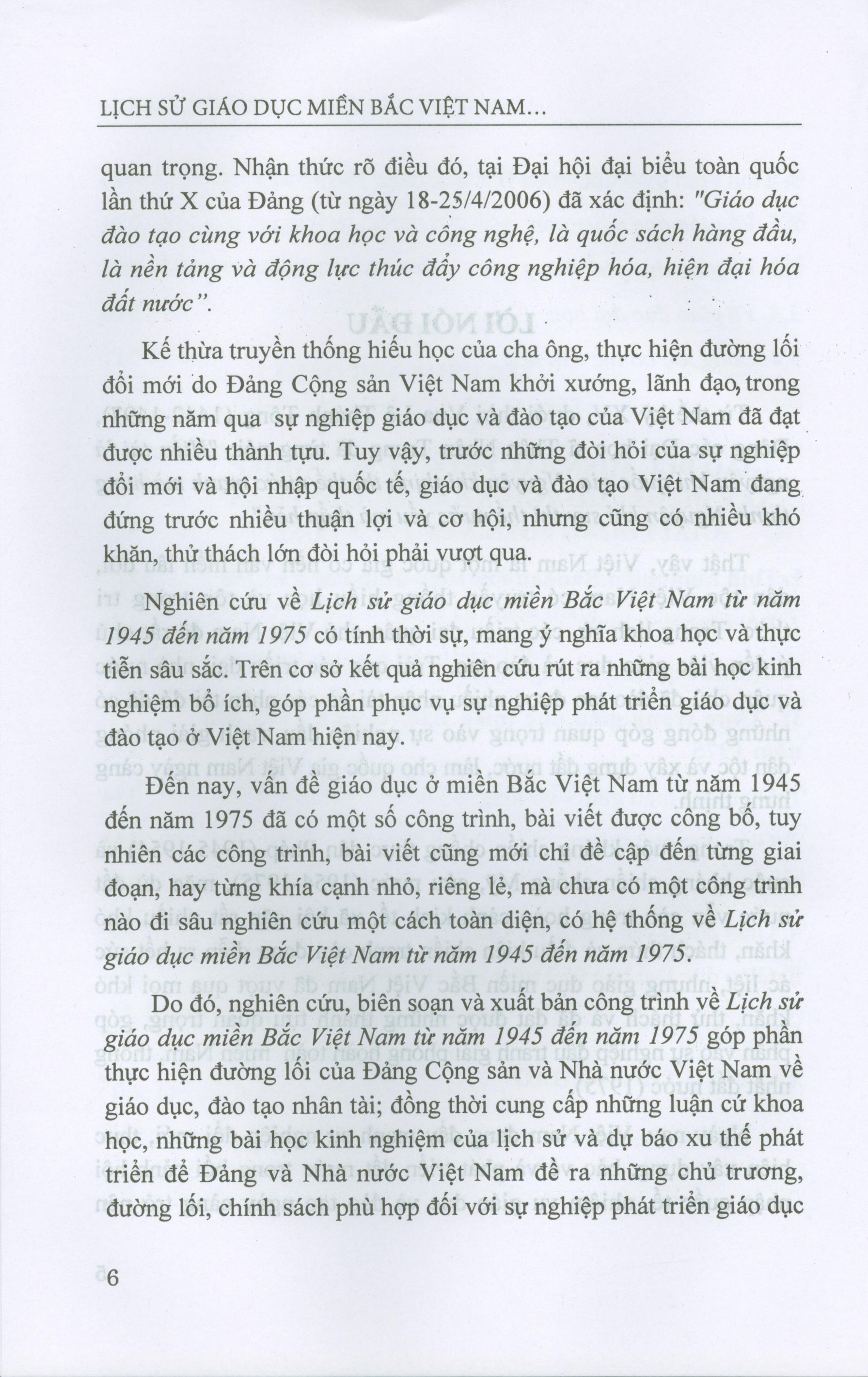 Lịch Sử Giáo Dục Miền Bắc Việt Nam Từ Năm 1945 Đến Năm 1975