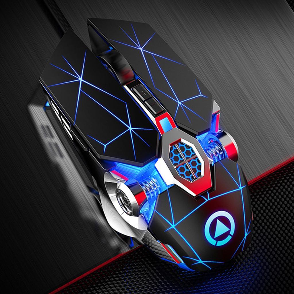 Wired Optical USB Gaming Mouse Game Mice For Computer Laptop Black Mute