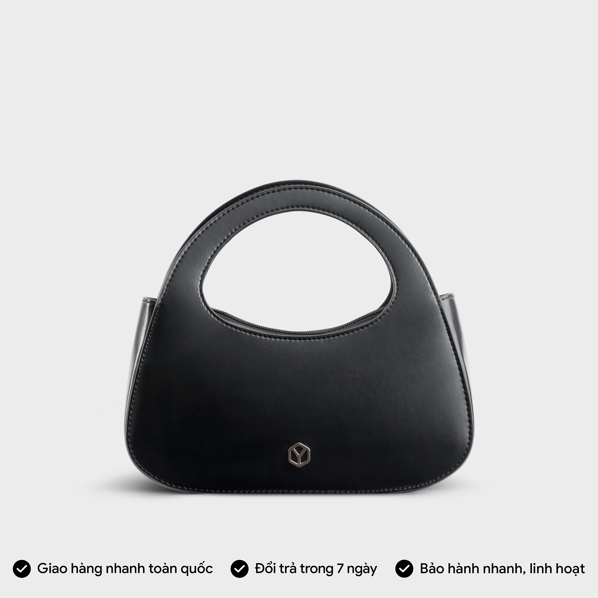 Túi Yuumy ( Thời trang nữ dáng bầu size 23 - Túi đeo chéo da Smooth YN251 )