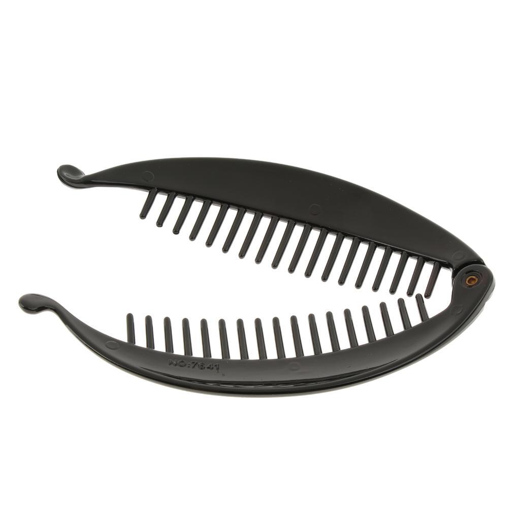 Pack of 2 Ladies Resin Hair Claw Tail Fish Clip Comb Hairclip Grips Clamp Accessory