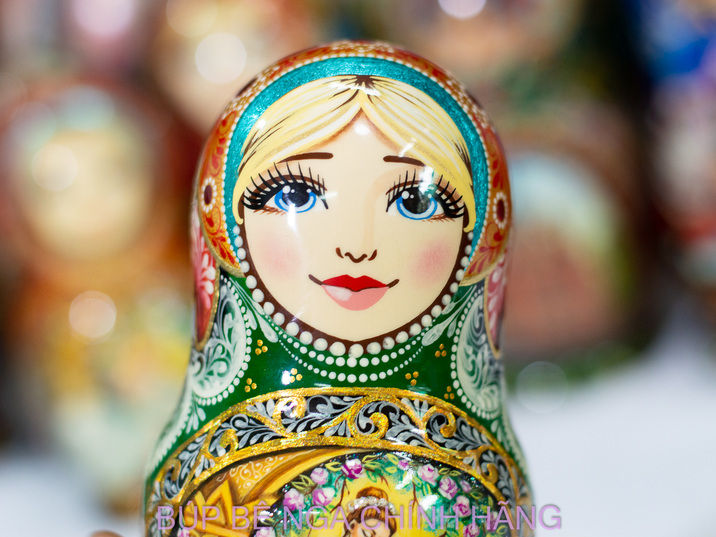 BỘ BÚP BÊ NGA MATRYOSHKA CAO CẤP 5 LỚP 16CM HOA VĂN "VỞ BALE HỒ THIÊN NGA" RẤT ĐẸP VÀ SANG TRỌNG