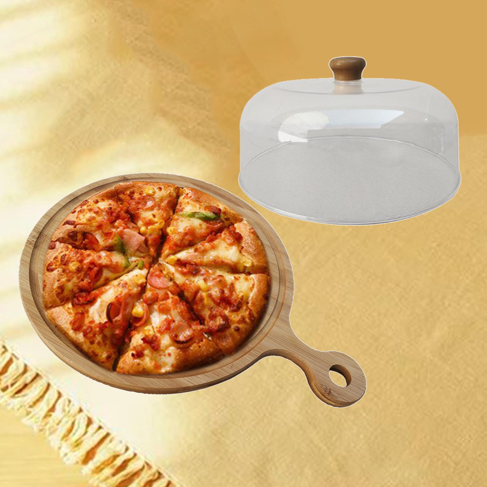 Pizza Peel, Wood Serving Pan, Cheese Boards, Pizza Board Pizza Paddle Cutting Board with Handle for Pizza, Bread, Cutting Fruit, and Serving