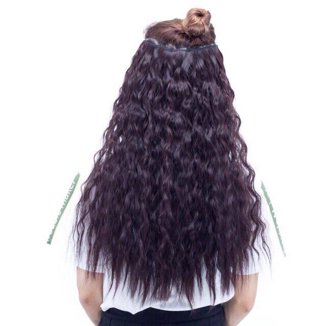 Tóc giả kẹp dãi xù xinh xắn chịu nhiệt