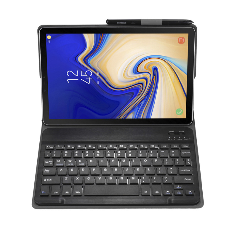 Bao da kèm bàn phím dành cho Samsung Galaxy Galaxy Tab S6 Lite 2022 SM-P619, Tab S6 Lite SM-P615, Tab S6 10.5 SM-T860 Bluetooth Keyboard Case có khay để bút chống sốc cao cấp - Hàng chính hãng
