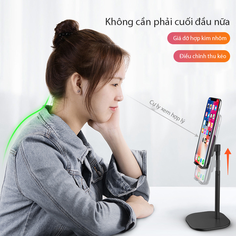 Giá đỡ điện thoại, máy tính bảng SD-ZJ019 hợp kim nhôm sang trọng thanh lịch