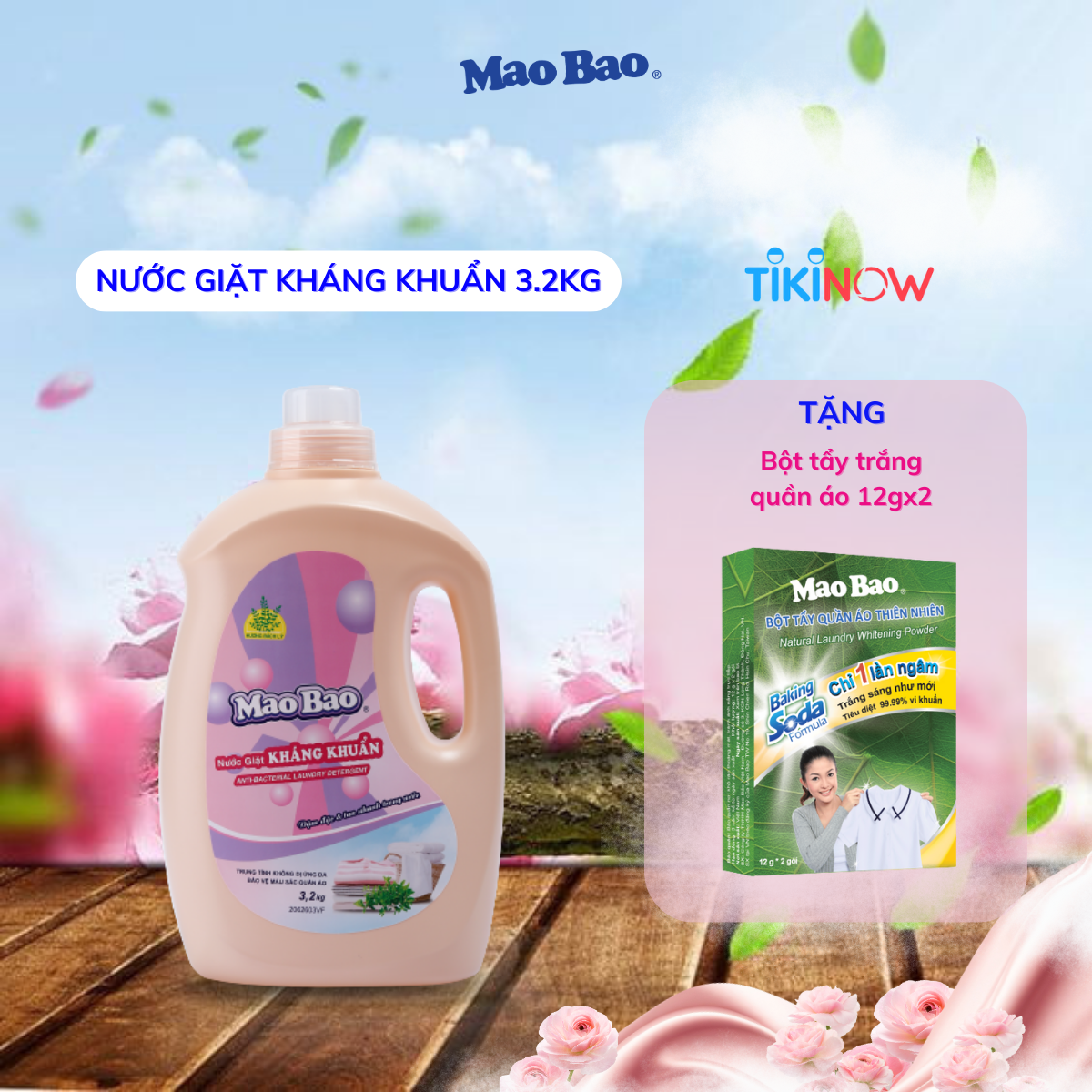 Nước Giặt Kháng Khuẩn Mao Bao 3200g