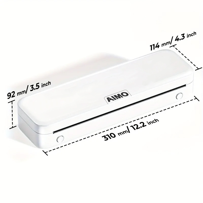 Máy In Tài Liệu Di Động A4 M831 In Trực Tiếp Từ Điện Thoại, Máy Tính Bảng Qua Kết Nối Bluetooth, In Từ PC Qua Kết Nối USB- Hàng chính hãng AIMO