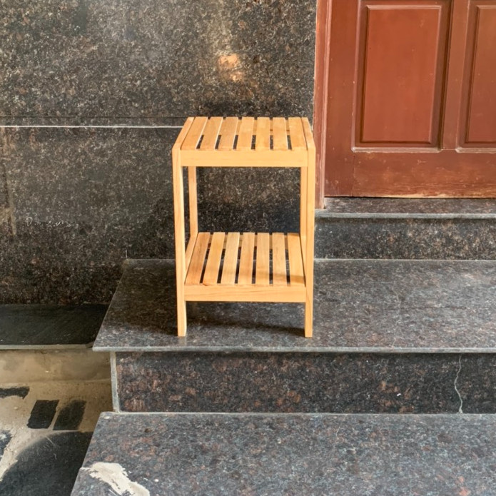 Giá gỗ vuông đa năng 2 tầng
