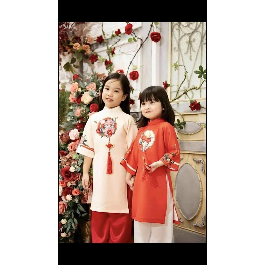 Set áo Dài Cách Tân Mẹ và Bé Đón Tết Siêu Đẹp