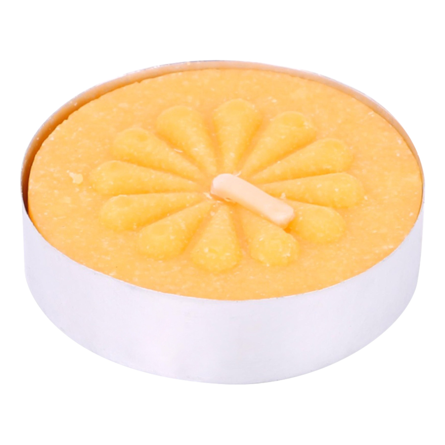 Hộp 10 Nến Tealight Trueliving FtraMart Candle (Vàng)