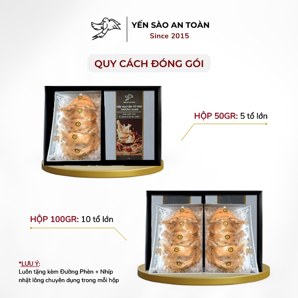 Hồng Yến thô còn lông thượng hạng nguyên chất từ tổ yến Khánh Hòa Yến Sào An Toàn