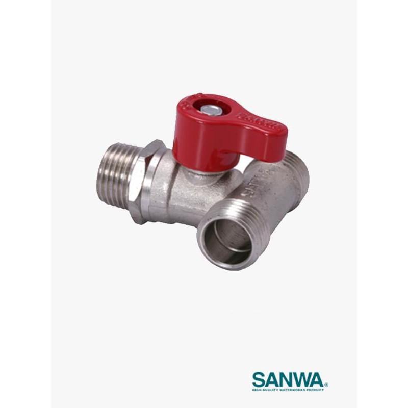 Van chia nước 3 ngã Sanwa 1/2&quot; BV15 MMM Thái Lan, có xuất hóa đơn VAT