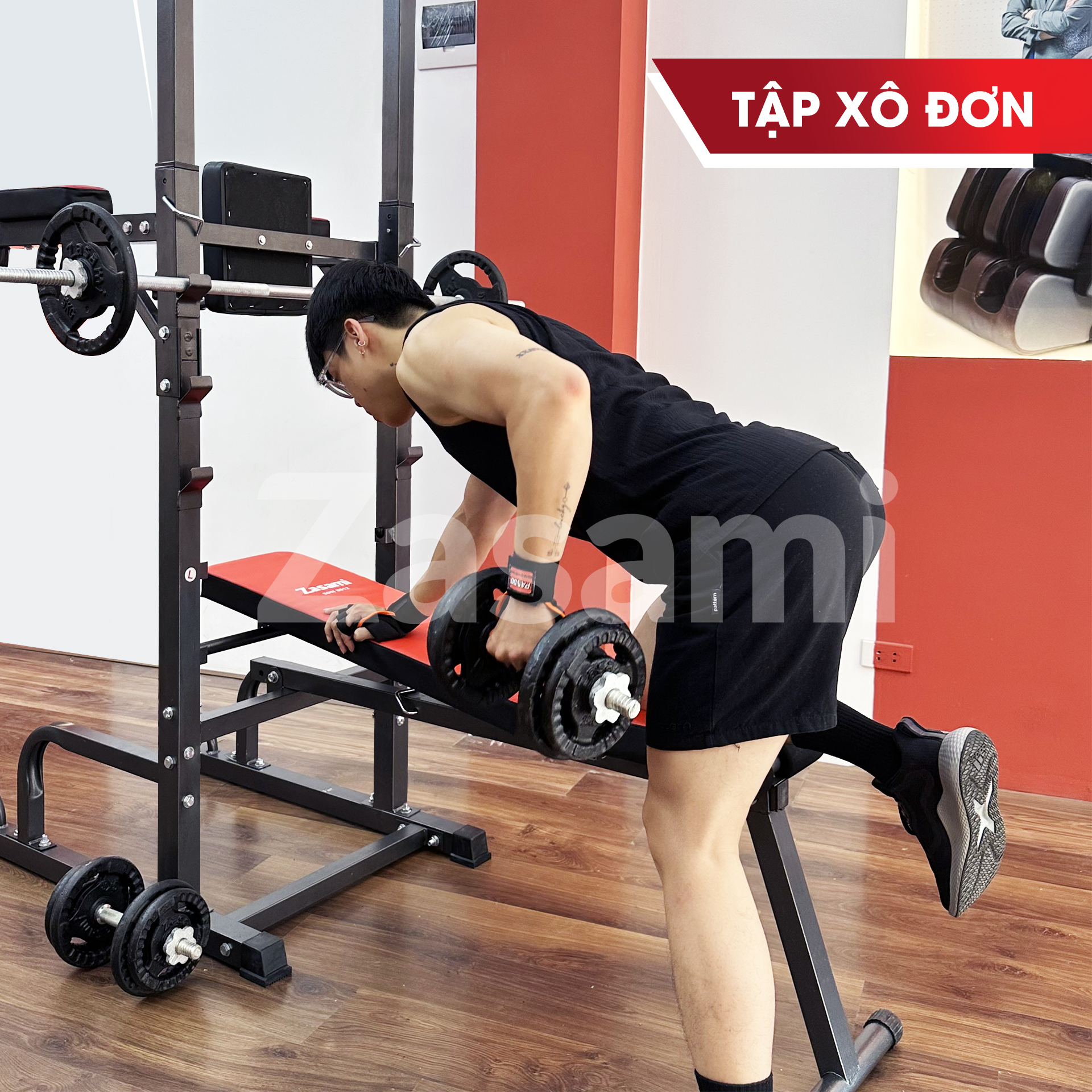 Giàn Tạ Xà Đơn Xà Kép Đa Năng Zasami SDN-8012