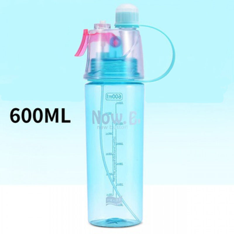 Bình nước thể thao cao cấp có vòi phun, bình nước  có chức năng phun sương 600ml_BN24