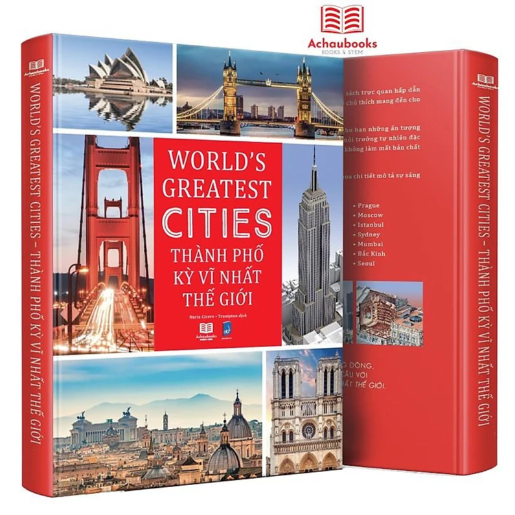 Combo sách Kỳ quan thế giới, Bí ẩn của lịch sử, Thành phố kỳ vỹ nhất thế giới và Trái đất ( 4 cuốn ) sách bách khoa toàn thư kiến thức, bìa cứng in màu - Hiệu sách genbooks