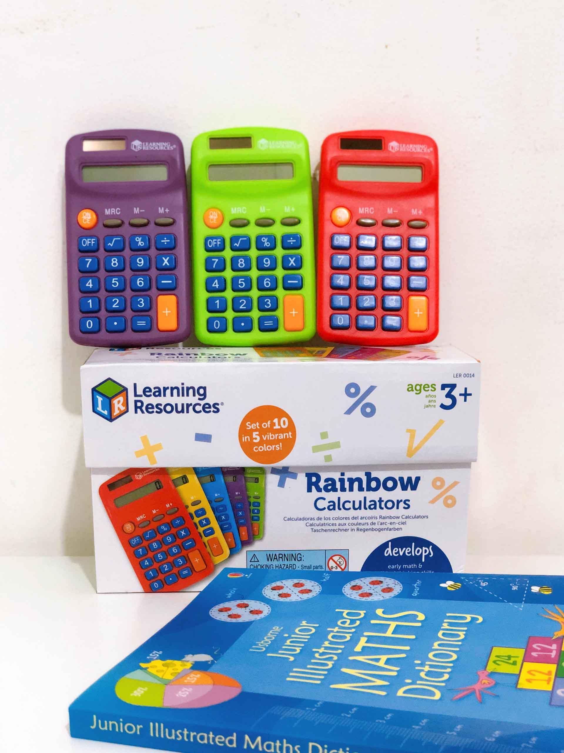 Learning Resources Máy tính cầu vồng - Rainbow Calculators