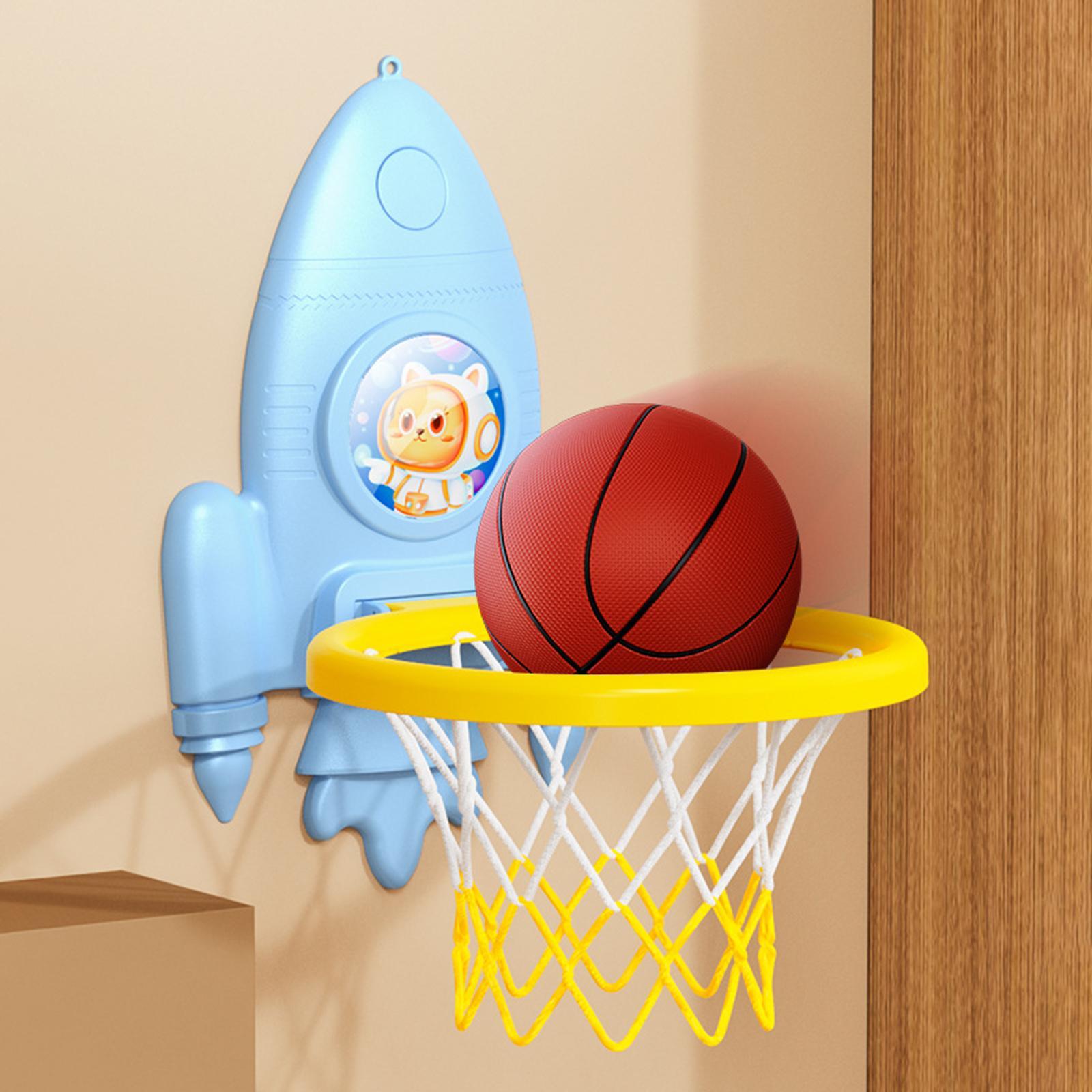 Toddler Basketball Hoop Set Cartoon Outdoor Indoor Game Foldable Basketball Hoop for Girls Gifts