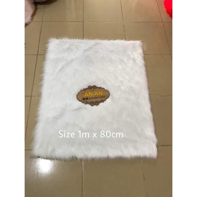 XẢ KHO THẢM LÔNG CHỤP HÌNH - TRẢI SÀN TRẮNG HỒ LY LÔNG DÀI